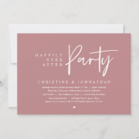Elopement mariage, Heureusement Jamais Après La Fê