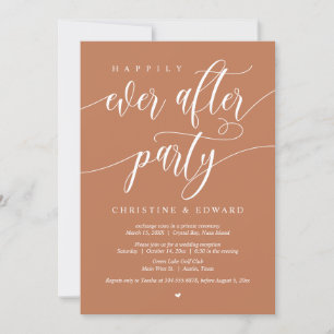 Invitation Elopement mariage, Heureusement Jamais Après La Fê