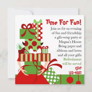 Invitation Emballage de cadeaux impossible