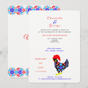Invitation Emblème national portugais de Barcelone