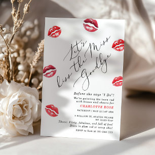 Invitation Embrasse la fête Miss Goodbye Bachelorette