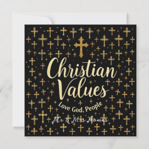 Invitation Embrasser les valeurs chrétiennes : Aimer Dieu, Ai