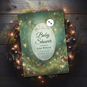 Invitation Emerald Green Enchanted Forest