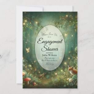 Invitation Emerald Green Enchanted Forest