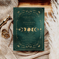 Emerald Green & Faux Gold Tarot Mariage céleste