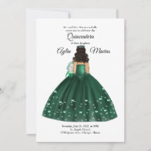 Emerald Green Quinceanera Gown  