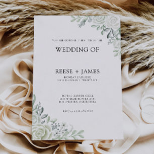 Invitation Emerald Green Wedding invite Modèle
