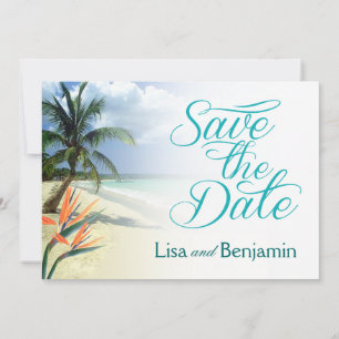 Invitation Emerald Waters Jamaican Beach Enregistrer la date
