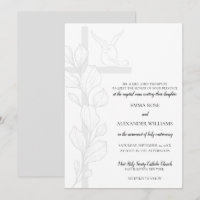 Emma Elegant Cross & Doses Mariage catholique