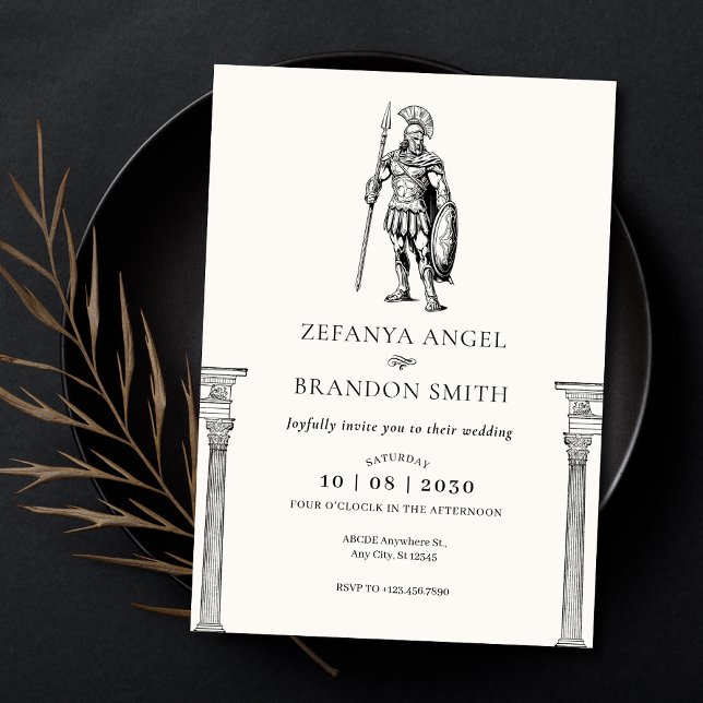 Invitation Empire de soldat grec ancien  (Créateur téléchargé)