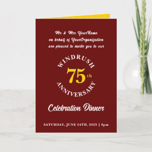 Invitation Empire Windrush Génération 75e anniversaire