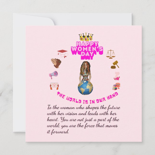 Invitation Empowered to lead happy women's day (Devant)