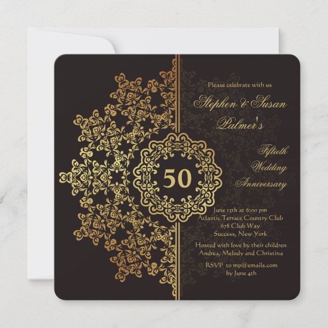 Invitation Empreinte Dorée (Devant)