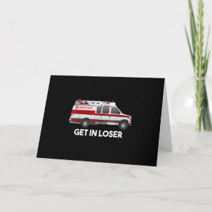 Invitation EMS EMT Paramedent Obtenir Dans Loser Ambulance Ca
