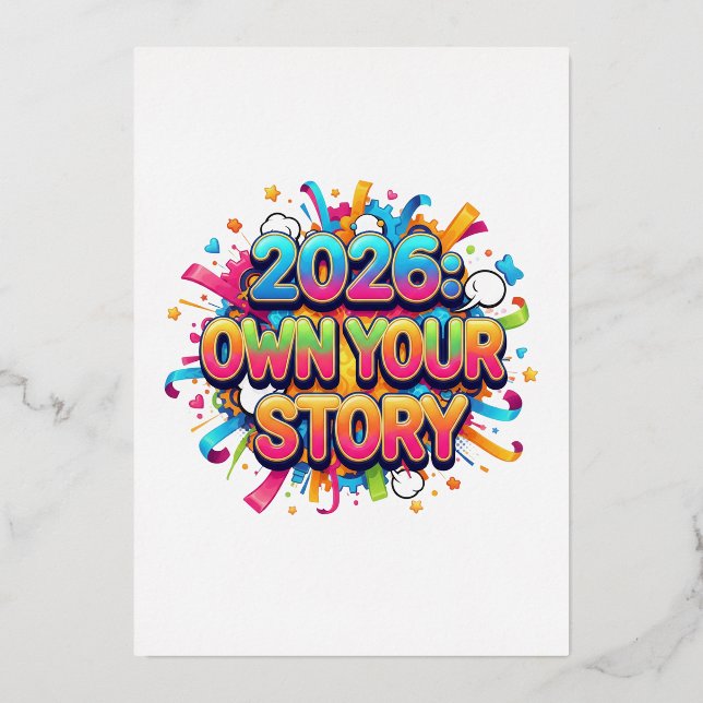Invitation En Aluminium 2026: Own Your Story - The Empowerment Slogan (Recto)