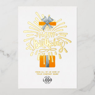 Invitation En Aluminium Ajouter Logo Orange Cadeau Feu d'artifice d'affair