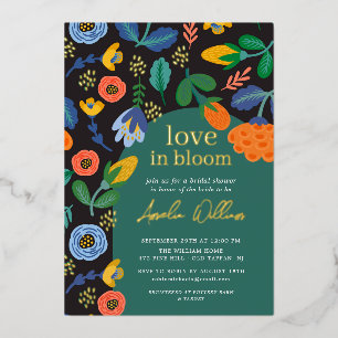 Invitation En Aluminium Amour floral Mariage Fleurissant Shower de mariage