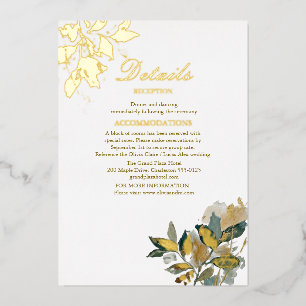 Invitation En Aluminium Aquarelle botanique moderne à feuilles d'eucalyptu