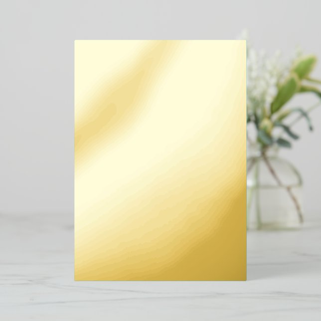 Invitation En Aluminium Arrière - plan bleu cyan solide (Debout devant)