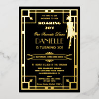 Art Déco Gatsby Roaring 20s 30e anniversaire Real