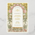 Art Nouveau Enregistrer la date Mariage Gold Foil