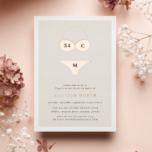 Invitation En Aluminium Atelier Lingerie Baby Shower