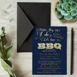 Invitation En Aluminium Avant de dire 'Oui', organisons un BBQ de mariage