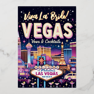 Invitation En Aluminium Bachelorette Bash Las Vegas