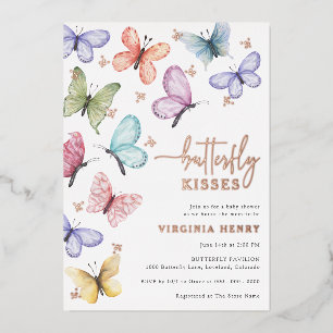 Invitation En Aluminium Baisers de papillon