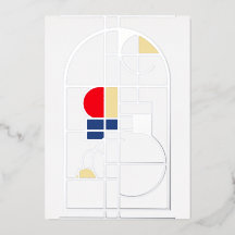 Bauhaus Moderne, Blanc, Argent,