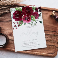 Beau Mariage Floral Bourgogne riche