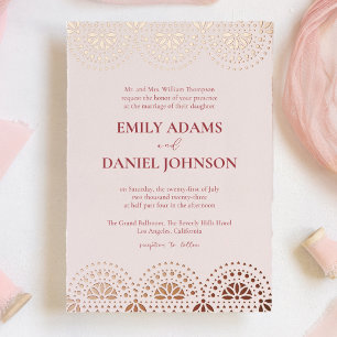 Invitation En Aluminium Beau Papel Picado : Un Mariage Espagnol Mexicain