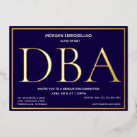 Bleu Gold DBA Graduation
