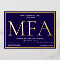 Bleu Gold MFA Graduation