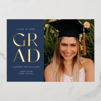 Bleu marine Pressé Poil Grad Block Graduation Pile