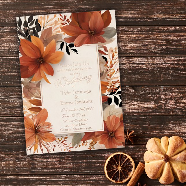 Invitation En Aluminium Bliss d'automne (Créateur téléchargé)