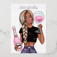 Blue Jeans Denim Champagne Anniversaire