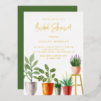 Boho Watercolor Intérieur Fête des mariées Plante