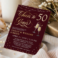 Bourgogne Félicitations pour 50 ans de mariage