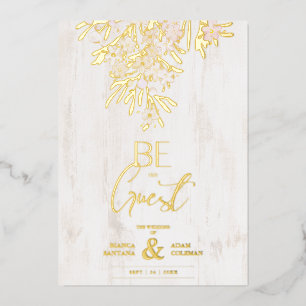 Invitation En Aluminium Branches botaniques rustiques de fantaisie sur Arr