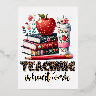Invitation En Aluminium Cadeau pour Enseignant | Enseigner est une Affaire