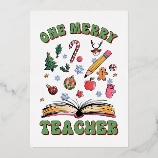 Invitation En Aluminium Cadeau pour Enseignant | Un Enseignant Joyeux