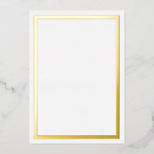 Invitation En Aluminium Cartes-frontières Gold Metallic