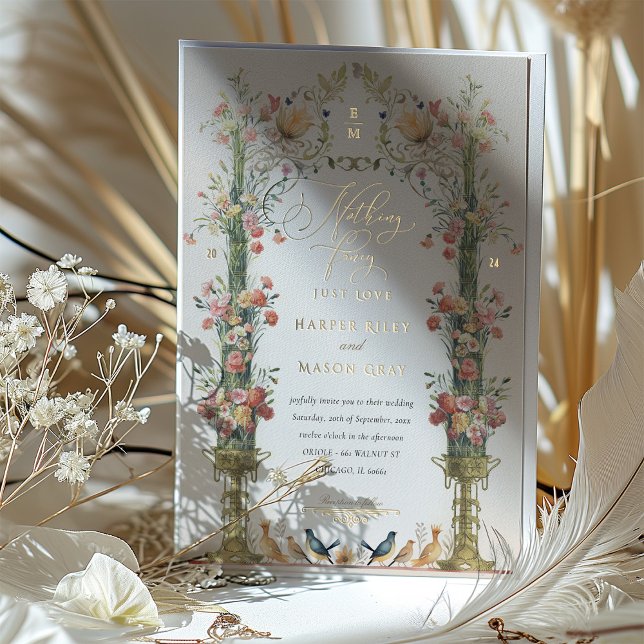 Invitation En Aluminium Carton d'invitation de mariage simple sans prétent (Créateur téléchargé)