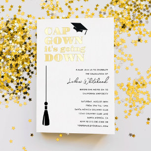 Invitation En Aluminium Casquette Gown est parti pour la fin de l'obtentio