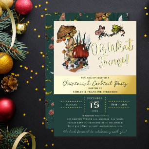 Invitation En Aluminium Champignon joyeux de Noël Fête festive  Fo