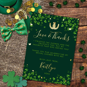 Invitation En Aluminium Chanceux en amour Saint-Patrick Fête de mariage ré