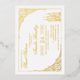 Invitation En Aluminium Château Princess   Sweet sixteen 16