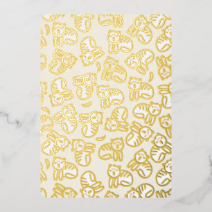 Invitation En Aluminium Chats plus bananes