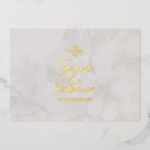 Invitation En Aluminium Cherry Blossom Mariage